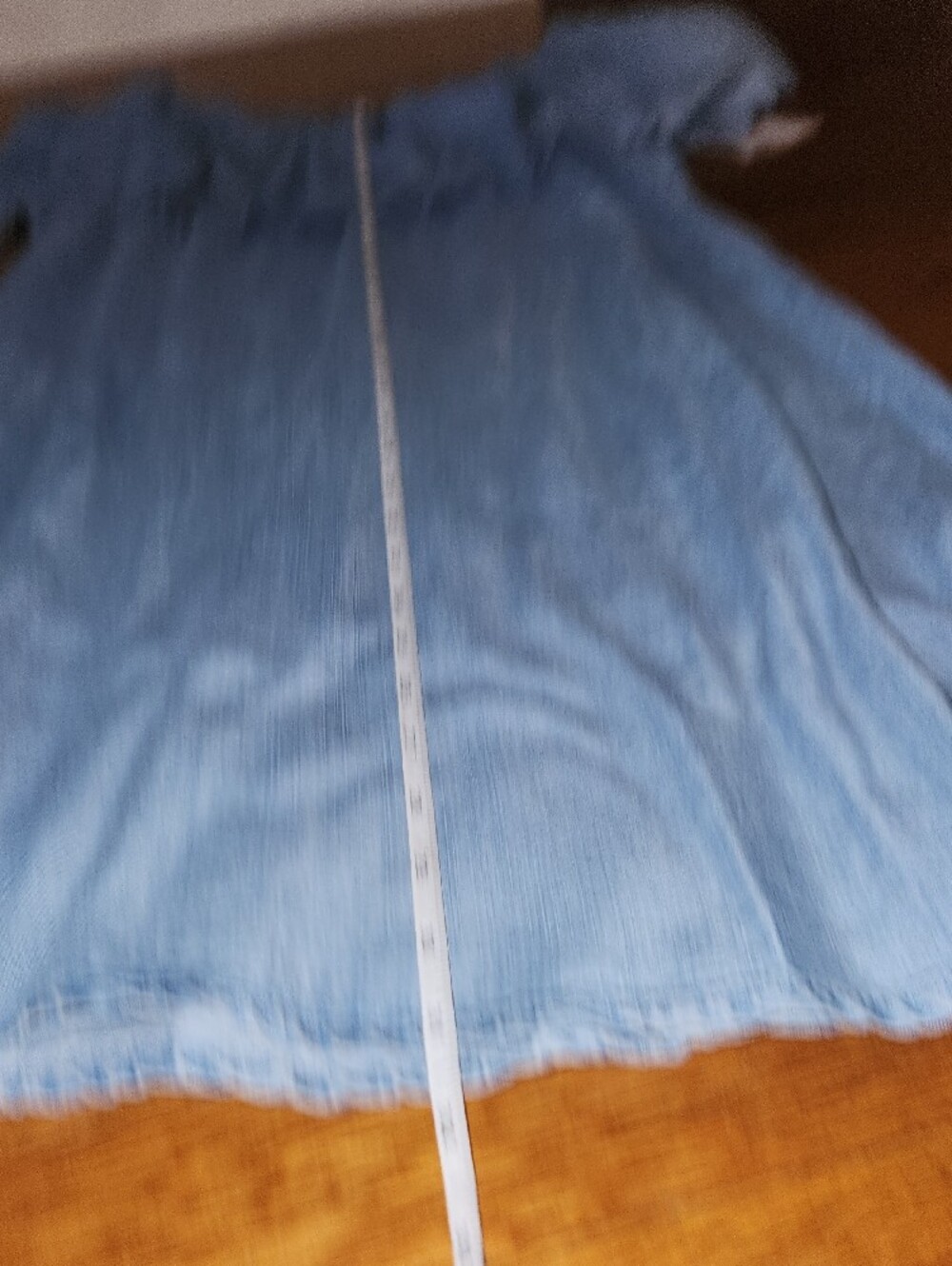 SPENSE Light Wash Off-Shoulder Denim Dress Size M - Picture 6 of 6